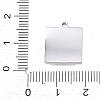 303 Stainless Steel Pave Cat Eye Pendants STAS-K325-05P-02-3