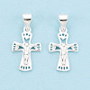 925 Sterling Silver Jesus Cross Pendants STER-N016-121S-1