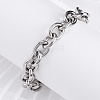 Tarnish Resistant 304 Stainless Steel Cable Chain Bracelets X-BJEW-G618-04P-4