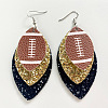 Synthetic Leather Dangle Earrings FS-WG9193E-02-1