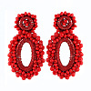 Rhinestone Braided Ear Studs for Women FIND-PW0024-19B-1