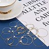 Brass Hoop Earring Findings KK-PH0036-14-6