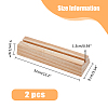 Wood Brooch Storage Holder ODIS-WH0038-129-2