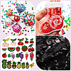 700Pcs 7 Colors UV Plating PVC Plastic Beads FIND-GF0009-55-5