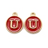 Golden Plated Alloy Enamel Charms LS-ENAM-S118-03U-1