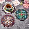3 Pcs 3 Styles Creative Ethnic Style Silicone Coasters ST-CJ0008-11-6