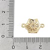 Brass Clear Cubic Zirconia Connector Charms KK-I719-02G-3