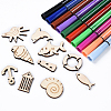 Wood Cabochons WOOD-YW0001-29-1