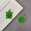 Alloy Enamel Pendants FIND-P035-02G-02-1