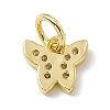 Brass Micro Pave Cubic Zirconia Charms ZIRC-F132-16G-2