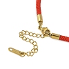 Round Polyester Twisted Cord Bracelet Makings STAS-P408-20G-02-3