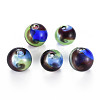 Transparent Handmade Blown Glass Globe Beads GLAA-T012-32-1