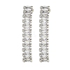 Brass Micro Pave Cubic Zirconia Stud Earrings EJEW-H014-06P-1