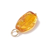 Gradient Color Natural Amber Pendants PALLOY-JF04987-5