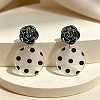 Iron & Acrylic Stud Earrings for Women WGBA101-01-1