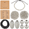 DIY Morse Code Beaded Bracelet Necklace Making Kit DIY-SC0024-46D-1