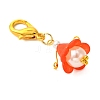 11Pcs Plastic Pearl & Acrylic Pendant Decoration PALLOY-JF03065-5