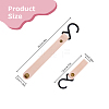 SUPERFINDINGS 5Pcs 5 Colors PU Imitation Leather Hook Hangers FIND-FH0007-19-2