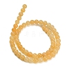 Natural Yellow Calcite Beads Strands GG-CBAA3AB-02-6mm-5
