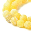 Natural Crackle Agate Beads Strands G-G055-8mm-6-3