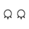 316L Surgical Stainless Steel 3 Spike Cartilage Earrings WG02E4B-02-4