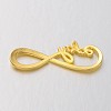Tibetan Style Alloy Infinity with Hope Links connectors TIBE-S230-G-LF-2