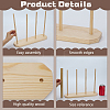Wooden Bow Maker AJEW-WH0270-598-3