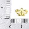 Brass Micro Pave Clear Cubic Zirconia Connector Charms KK-L219-07G-3