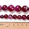Natural Banded Agate Graduated Beads Strands G-P589-A01-01I-5