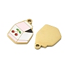 304 Stainless Steel Enamel Pendants STAS-G360-04G-08-2