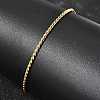 Twist 304 Stainless Steel Link Chains Bracelets for Women BJEW-K240-09G-1