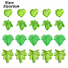 80Pcs 4 Styles Transparent Acrylic Pendants OACR-YW0003-71B-1