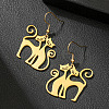 304 Stainless Steel Dangle Earrings FS-WGAFF5E-01-1