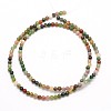 Natural Indian Agate Round Beads Strands G-N0166-23-3mm-3