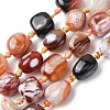 Natural Fire Crackle Agate Beads Strands G-P605-C01-01-2