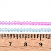 Transparent Gradient Color Glass Beads Strands GLAA-H021-01A-21-5
