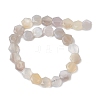 Natural White Agate Beads Strands G-K359-C07-01-3