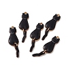 Rack Plating Alloy Enamel Pendants ENAM-K050-01D-3