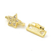 Rack Plating Brass Pave Cubic Zirconia Slide Charms KK-G464-02G-3