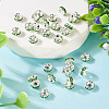 30Pcs 2 Colors Brass Rhinestone Spacer Beads RB-TA0001-29E-3