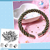 80Pcs 304 Stainless Steel Cord Ends STAS-ME0002-73-5