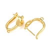 Brass Hoop Earring Findings KK-K340-40G-2