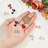 10Pcs 5 Colors Zinc Alloy Cuff Earrings for Women EJEW-HS0001-08-3