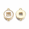 Natural Freshwater Shell Brass Links Connectors KK-T056-100G-NF-2