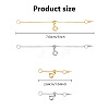 6Pcs 6 Style Brass Cable Chain Necklace Making FIND-AB00047-2