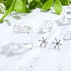 925 Sterling Silver Stud Earring Findings STER-DC0001-48-5