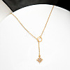 Alloy Crystal Rhinestone Star Lariat Necklaces for Women WGBBC4F-01-3