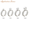 Brass Cup Peg Open Cuff Ring Settings KK-G518-02P-03-4