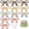 12Pcs 4 Colors Bowknot Alloy Decorative Buckles FIND-CP0003-70-1