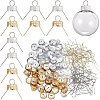 200Pcs 2 Colors Aluminum End Caps with Iron Pins ALUM-AR0001-03-1